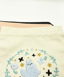 Embroidered canvas bag