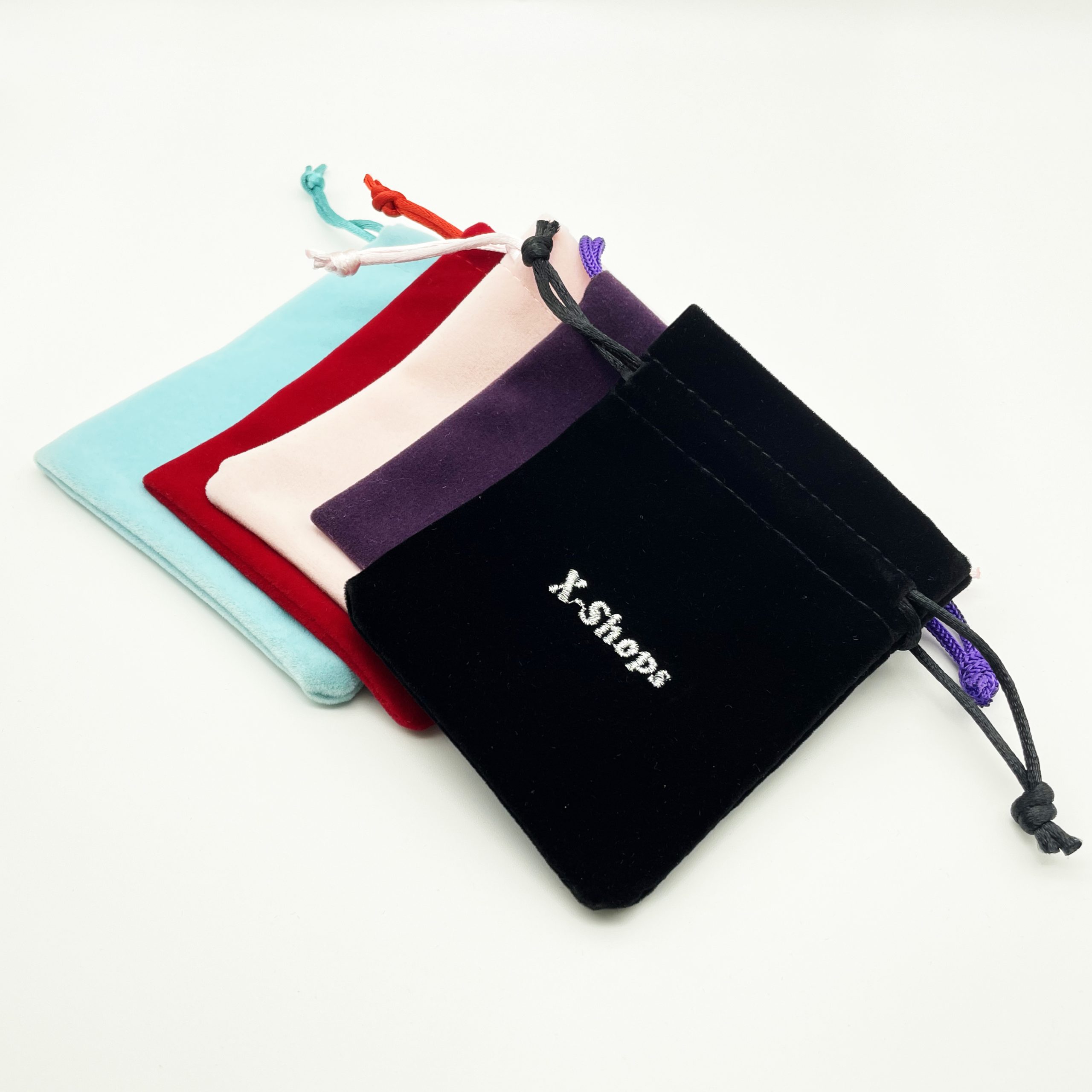 Velvet embroidery bag